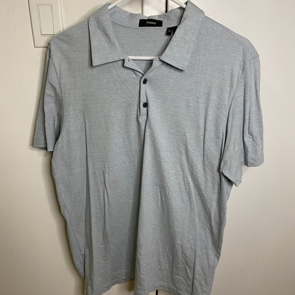Theory Bron Mini-Stripe Polo